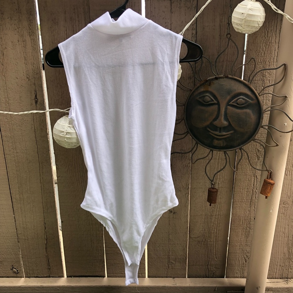 NWT white body suit from BOOHOO